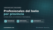 Profesionales del baño por provincia