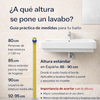 a que altura de pone un lavabo