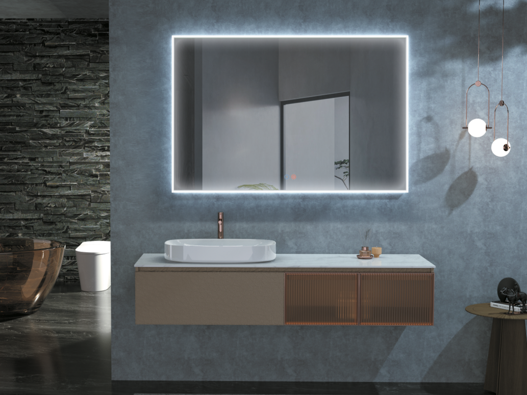 cómo instalar un espejo LED de baño