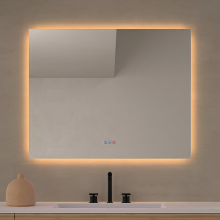 Espejo de baño LED Mérida de Dyled retroiluminado 100x80 cm