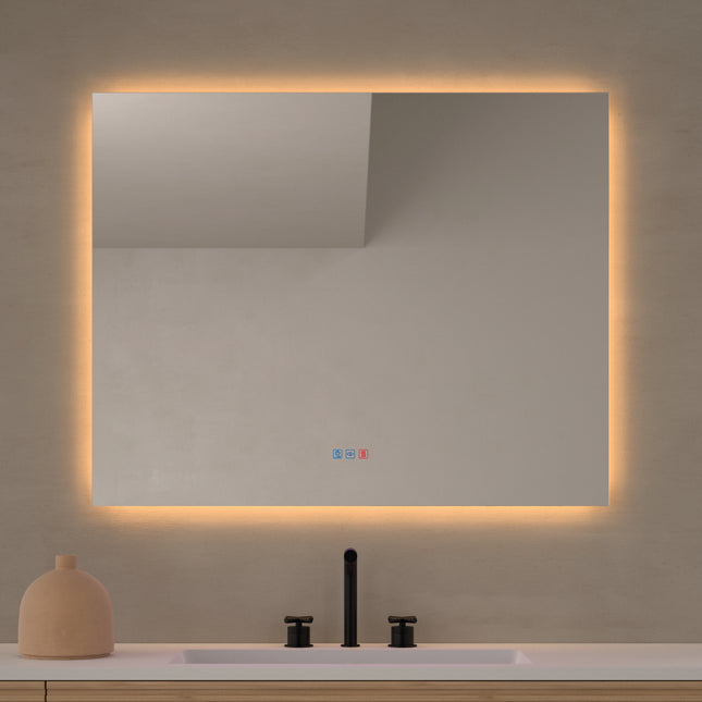Espejo de baño LED Mérida de Dyled retroiluminado 100x80 cm