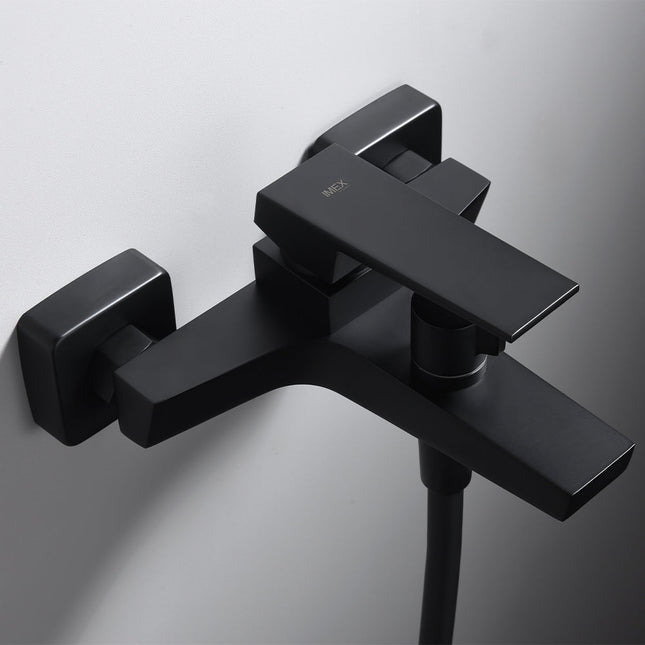 Kit Baño Ducha Monomando ART Negro Mate