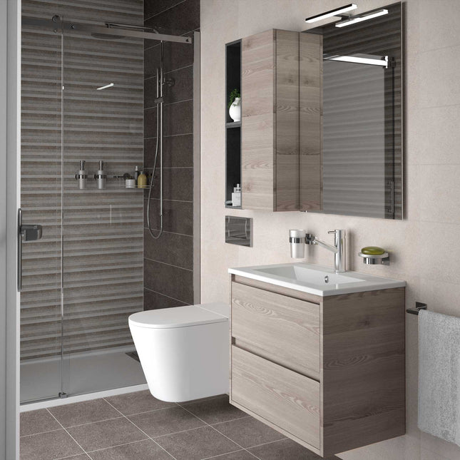 Lavabo IBERIA con Fondo Reducido de 40 cm | Salgar (de 50, 60 y 80 cm) - CuartoDeBaño.com