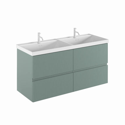 Mueble de baño VORA 2 Cajones y 2 senos verde