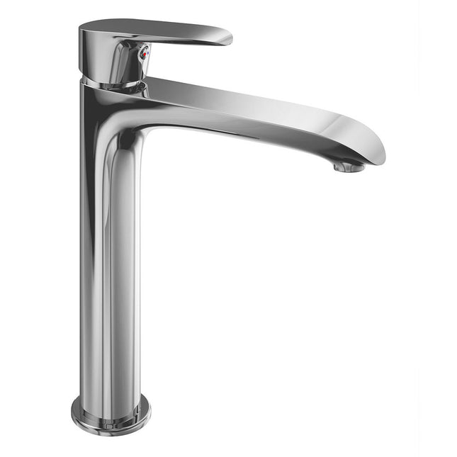 Monomando de lavabo alto de DANN cromo