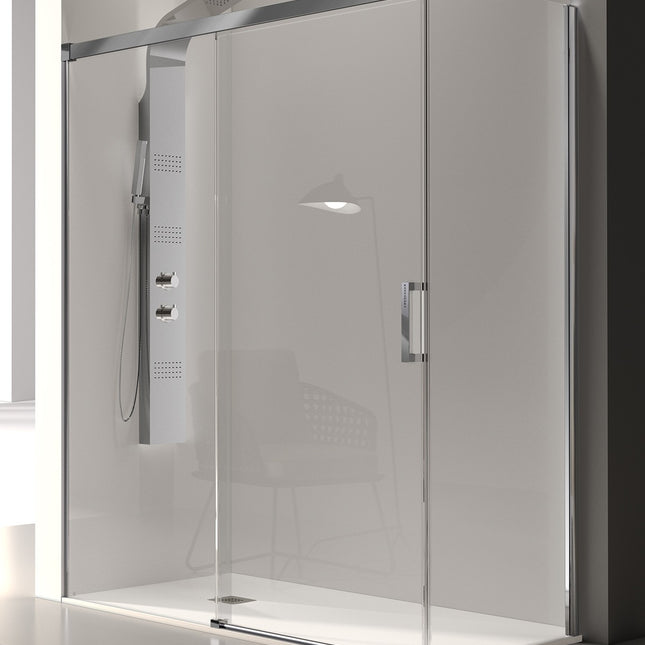 Mampara GLASÉ GS102 plata brillo