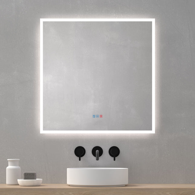 Espejo de baño LED Ávila de Dyled 80x80 cm