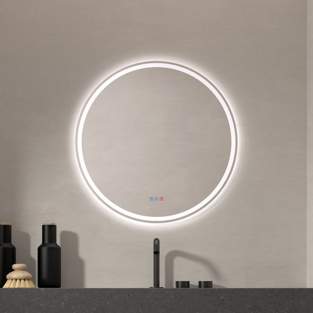Espejo de baño redondo LED Toledo de Dyled Ø80 cm