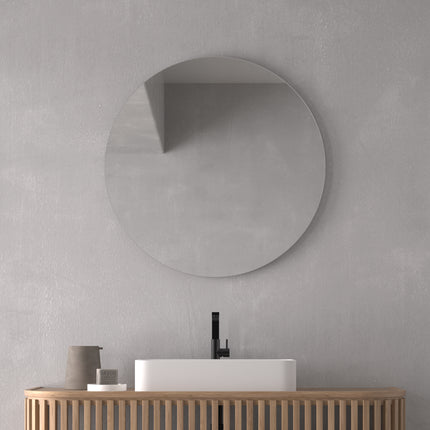 Espejo de baño redondo Lugo de Dyled sin iluminación Ø80 cm