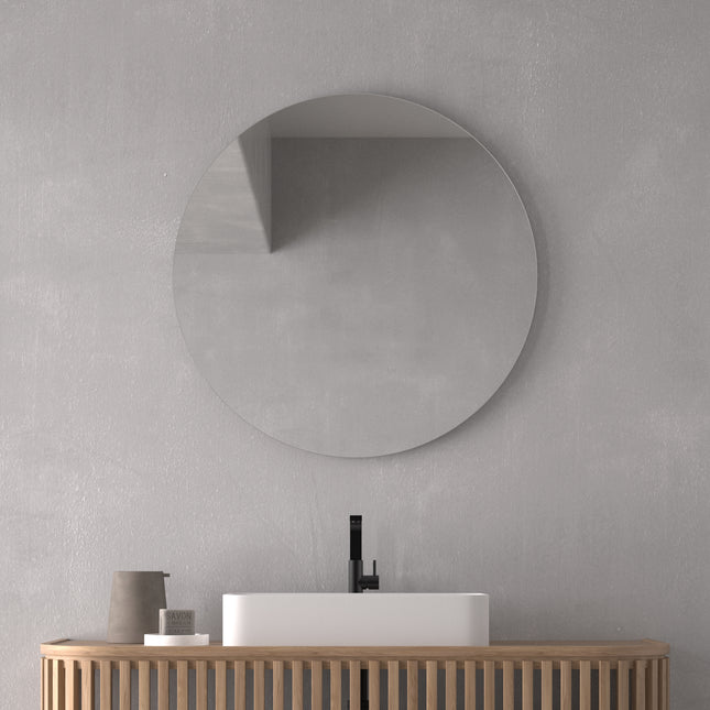 Espejo de baño redondo Lugo de Dyled sin iluminación Ø80 cm