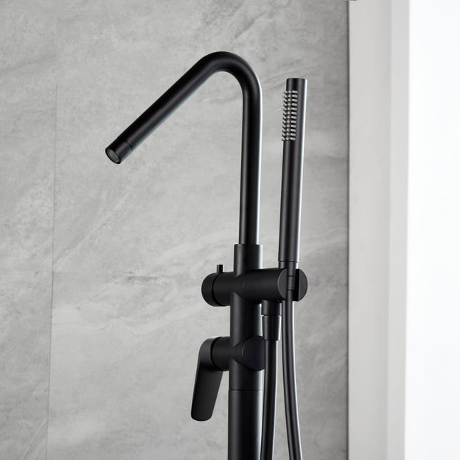 Grifo para Bañera Exenta Negro Mate  BÉLGICA de Imex