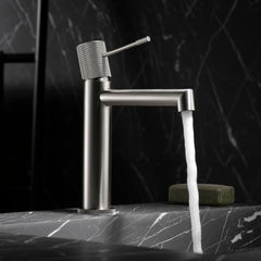 Grifo de Lavabo Monomando Níquel Cepillado LINE Bdd038-1Nq de Imex 