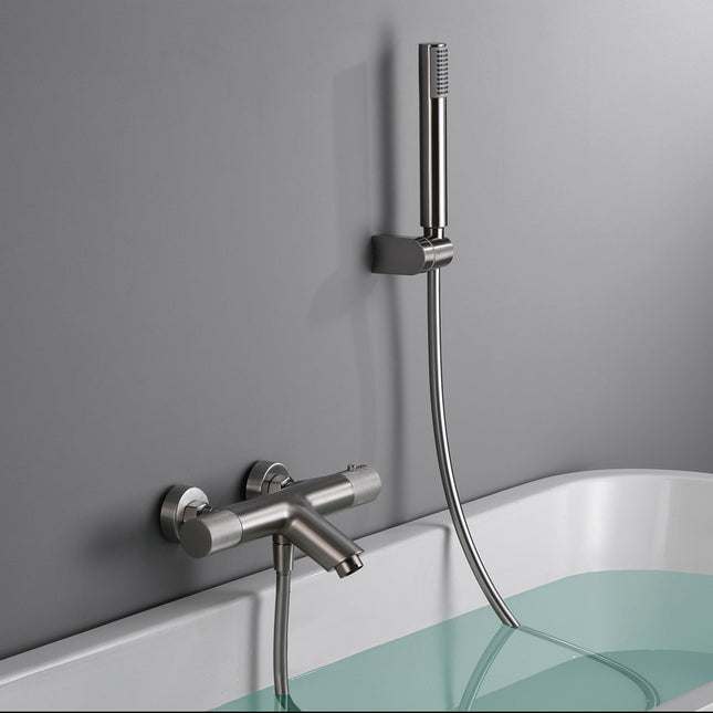Grifo de Baño Ducha Termostático Níquel Cepillado LINE Btd038-4Nq de Imex