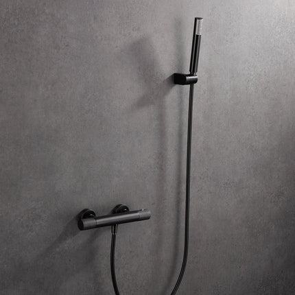 Grifo Termostático Ducha Black Gun Metal LINE BTD038-5BGM de Imex 