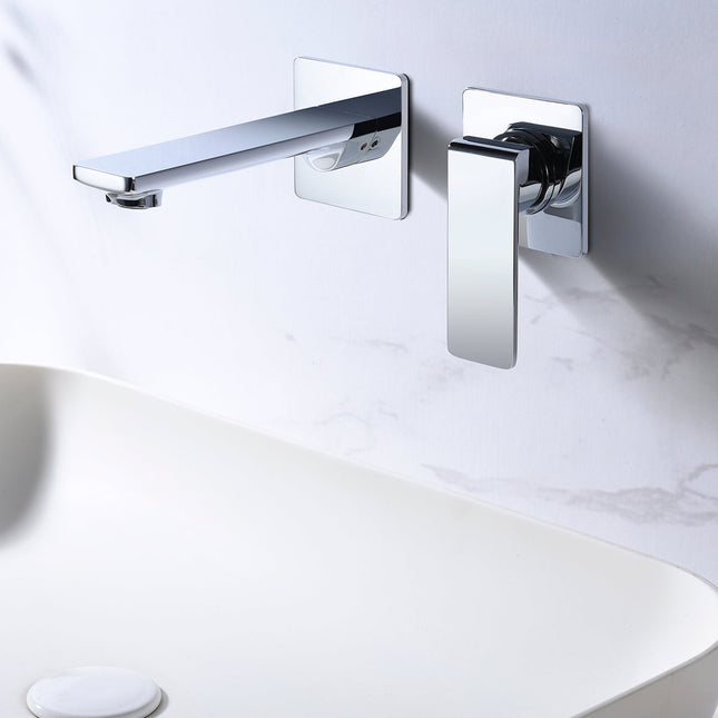 Grifo de Lavabo Empotrado FIYI | Monomando | Cromo Brillante | Diseño Minimalista| IMEX - CuartoDeBaño.com