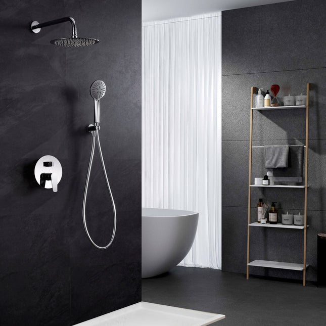 Conjunto de Ducha Empotrado Monomando BÉLGICA en Cromo de Imex