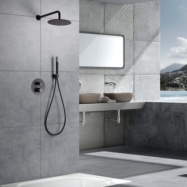 Conjunto de Ducha Black Gun Metal LINE Gtd038/Bgm de Imex