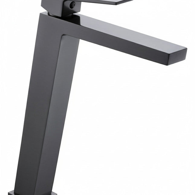 Monomando Lavabo Alto ART Black Gun Metal IMEX 