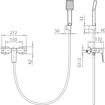 Kit Ducha Monomando ART de Imex Negro Mate | Diseño Compacto y Moderno - CuartoDeBaño.com
