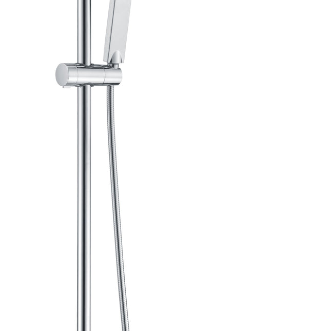 Conjunto Ducha Monomando ART de Imex  con Barra Telescópica | Cromo Brillante - CuartoDeBaño.com