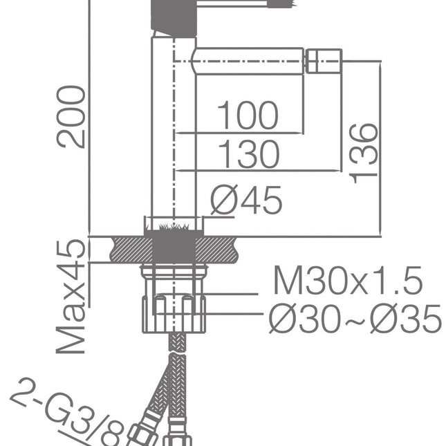 croquis Grifo LINE Bdd038-2 de Imex