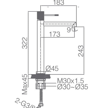 Croquis LINE Bdd038-3Nq Imex