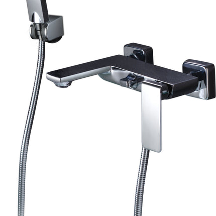 Grifo de Baño/Ducha Cromo FIYI | Set Completo con Flexo Acero 180cm | Cartucho Cerámico 25mm | IMEX - CuartoDeBaño.com