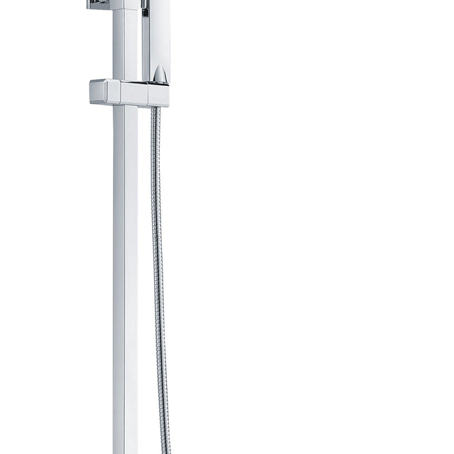 Conjunto de Ducha Monomando con Barra Telescópica | Grifo Ducha Cromo | IMEX BDF016 FIYI - CuartoDeBaño.com