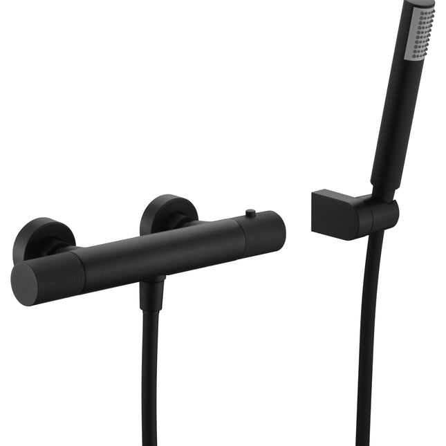 Grifo Termostático de Ducha Negro Mate LINE BTD038-5NG de Imex