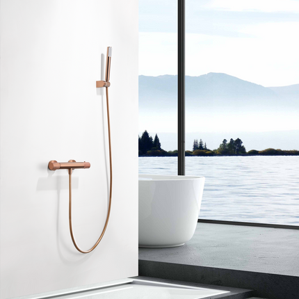 Termostático Oro Rosa Cepillado LINE Btd038-5Orc de Imex
