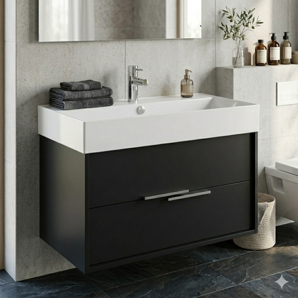 Mueble de Baño Negro VIVIENNE