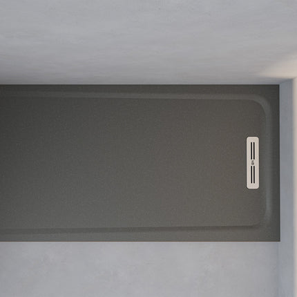 Plato de ducha de resina Veryk smooth metalico