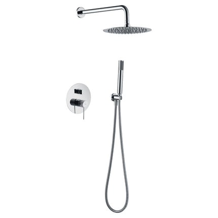 Conjunto de Ducha Empotrado Monomando Cromo LINE Gpd038 de Imex 