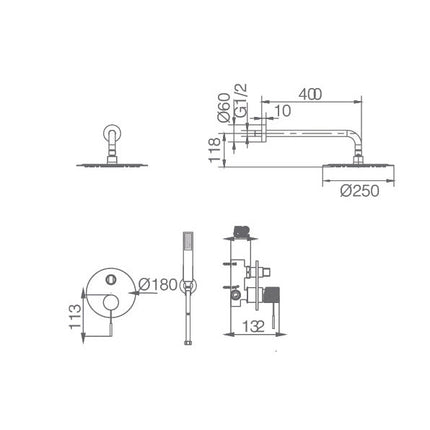 croquis Grifo LINE Gpd038/Orc de Imex