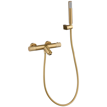 Grifo de Baño Ducha Termostático Oro Cepillado LINE Btd038-4Oc de Imex