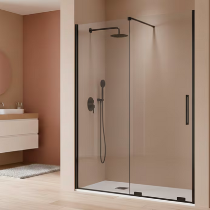Mampara moka negro mate de kassandra