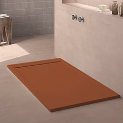 Plato de Ducha Resina CLEVER rojo