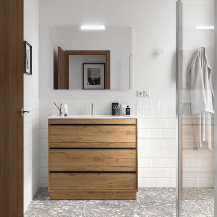 mueble attila 3 cajones roble