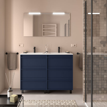 mueble attila 6 cajones azul