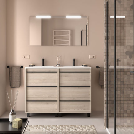mueble attila 6 cajones natural