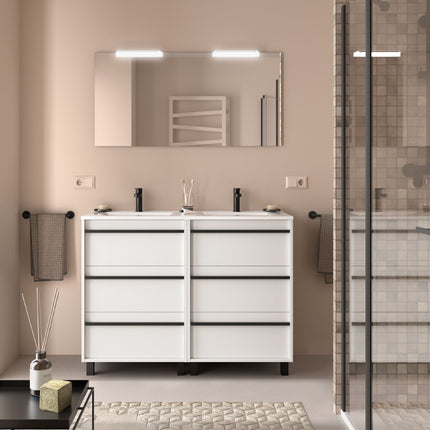 mueble attila 6 cajones blanco