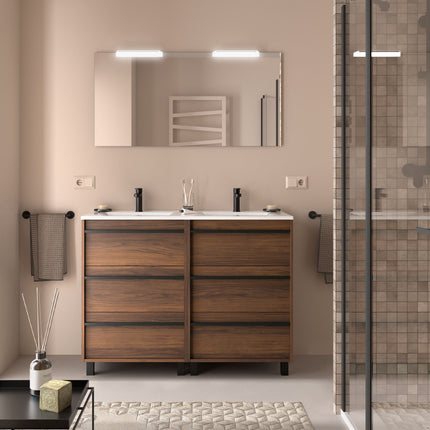 mueble attila 6 cajones nogal