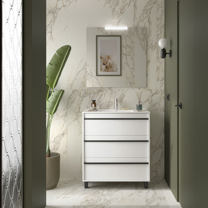 mueble attila 3 cajones blanco