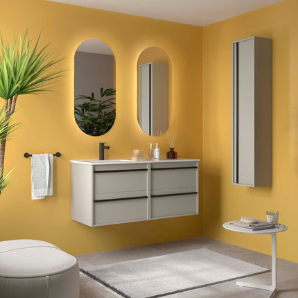 attila 120 lavabo izquierda gris