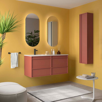 attila 120 lavabo izquierda rojo