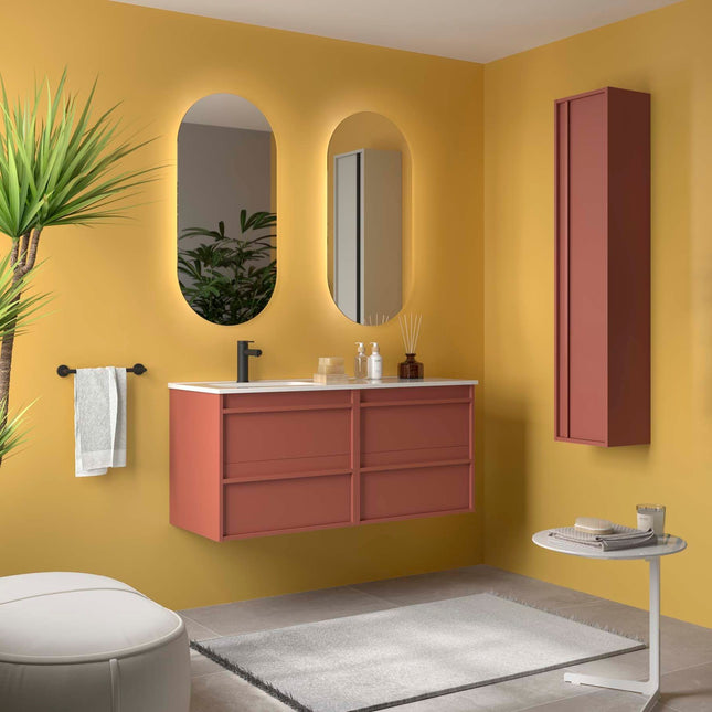 attila 120 lavabo izquierda rojo