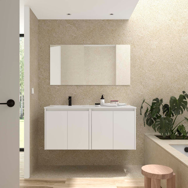 Conjunto de Baño NOJA 120 cm lavabo izquierda blanco