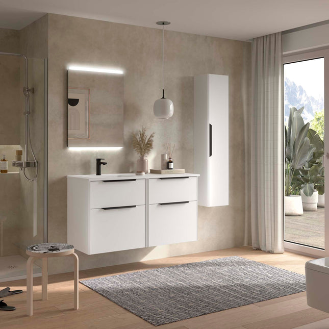 luva 4 cajones lavabo izquierda blanco