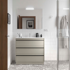 mueble attila 3 cajones gris