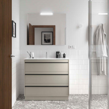 mueble attila 3 cajones gris